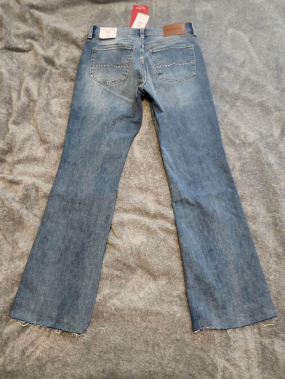 Lucky Brand Sweet Mid Rise Bootcut Jeans Women’s 6/28 Medium Wash Frayed Hem NWT